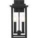 Kaysen 2 Light 15 inch Black Outdoor Wall Sconce