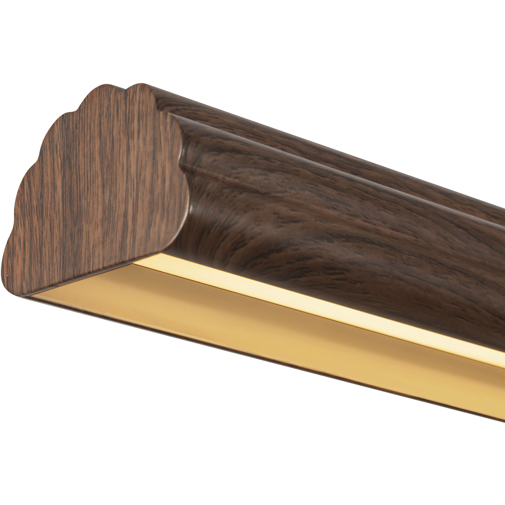 Alora Mood Dottie 48 inch Walnut Linear Pendant Ceiling Light