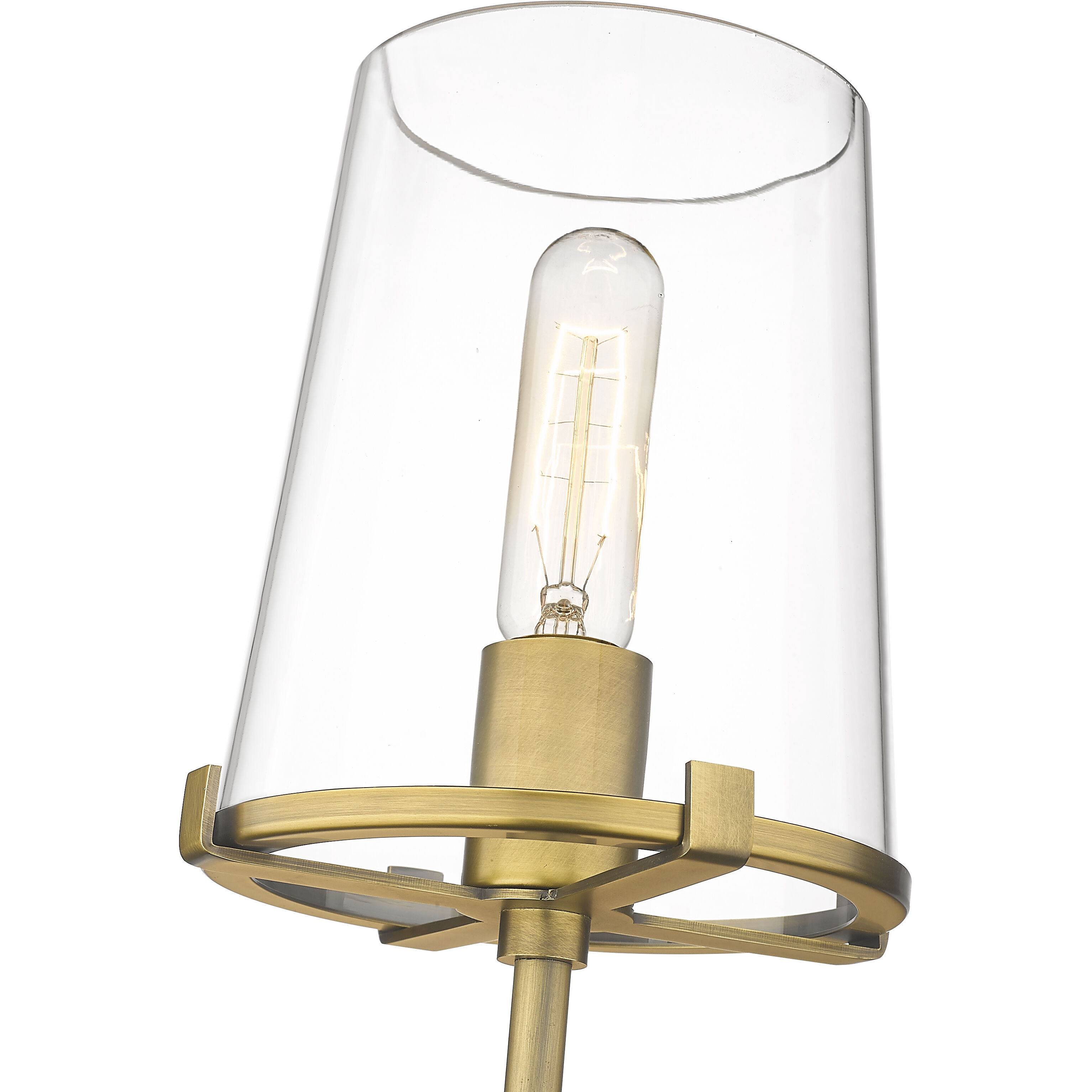 Callista 1 Light 6.5 inch Rubbed Brass Wall Sconce Wall Light