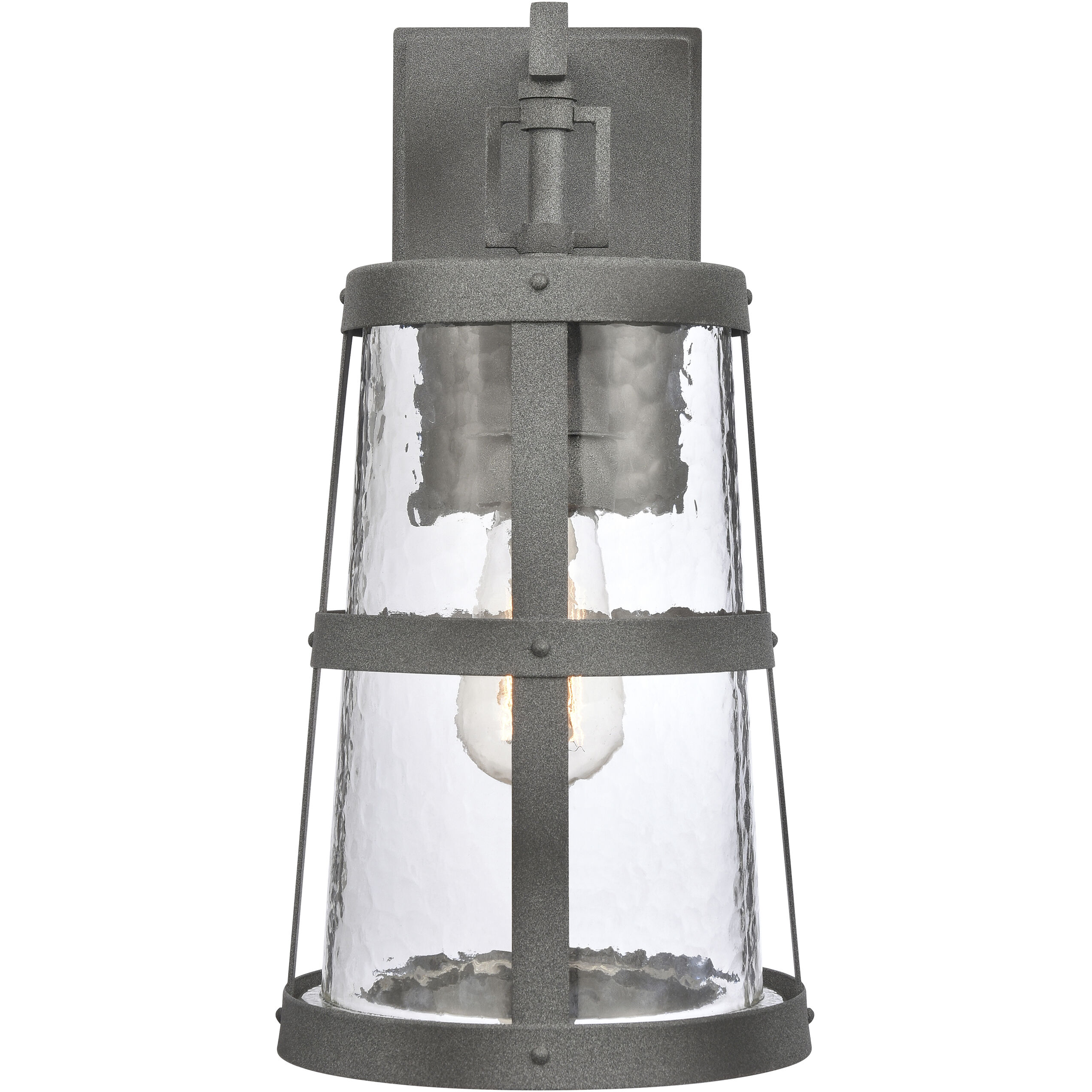 Dakota 1 Light 14 inch Distressed Zinc Outdoor Wall Sconce