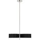 Side Step LED 22.75 inch Coal With Polished Nichel High Pendant Ceiling Light, Chandelier