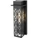 Wildey 1 Light 15 inch Black Outdoor Wall Sconce