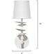 Petal 1 Light 6 inch White Wall Sconce Wall Light