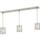 Almet 1 Light 48 inch Brushed Nickel Linear Chandelier Ceiling Light