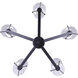 Madison 5 Light 24 inch Black Chandelier Ceiling Light