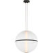 Sean Lavin Bicono Round LED 18 inch Nightshade Black Pendant Ceiling Light