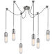 Thomas O'Brien Junio LED 9.5 inch Polished Nickel Pendant Ceiling Light in Frosted Glass