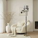Mercer 67 inch 100 watt Charity Gold and Plated Silver Floor Lamp Portable Light