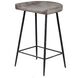 Cordova 26.5 inch Satin Black and Driftwood Gray Counter Stool