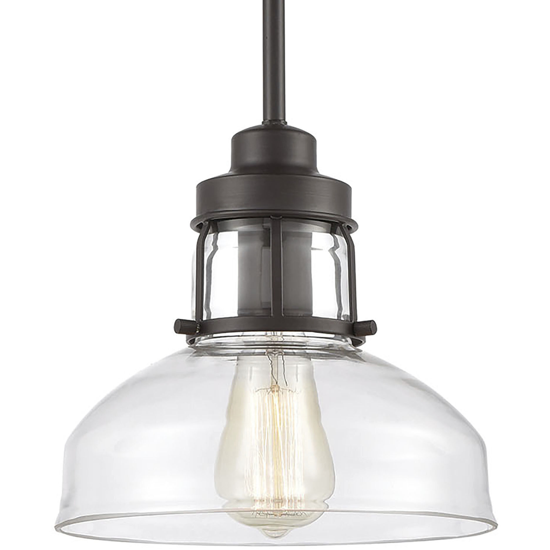 Manhattan Boutique 1 Light 9 inch Oil Rubbed Bronze Mini Pendant Ceiling Light