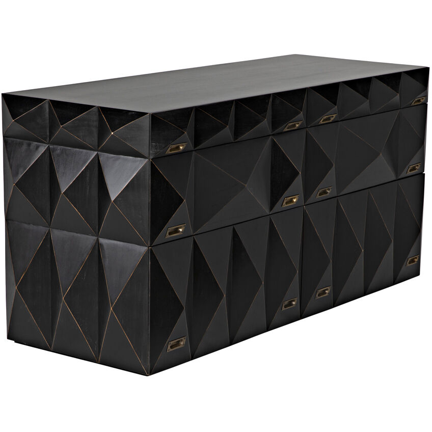 Allegra Hand Rubbed Black Dresser