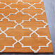 Pollack Camel/Cream/Bright Orange/Ivory Handmade Rug
