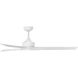 Chisel 60 inch Matte White Smart Fan