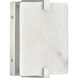 LED Alabaster Stone LED 8 inch Brushed Nickel ADA Wall Sconce Wall Light, Progress LED