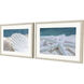 Blue Dune White and Beige and Turquoise and Teal Framed Art