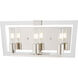 Crystal Chrome 3 Light 19 inch Polished Nickel Bath Light Wall Light