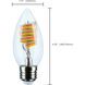 Starfish LED B11 E26 4.00 watt 120 2700K-5000K LED Filament, ColorQuick