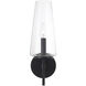 Aaron 1 Light 5 inch Matte Black Sconce Wall Light