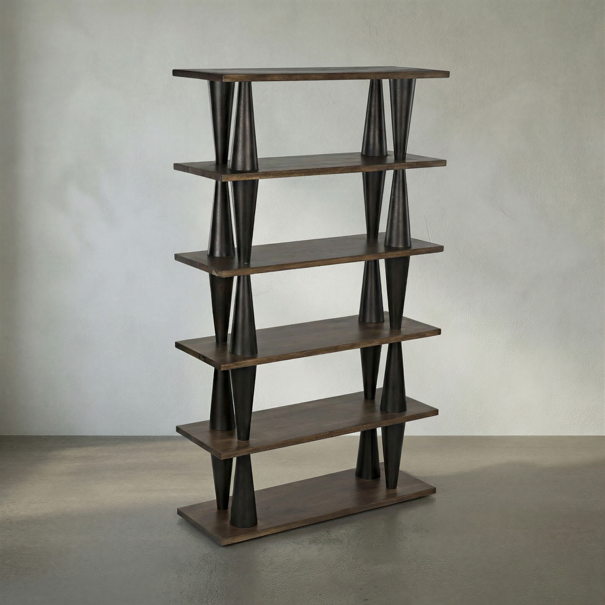 Mood Dark Walnut Bookcase