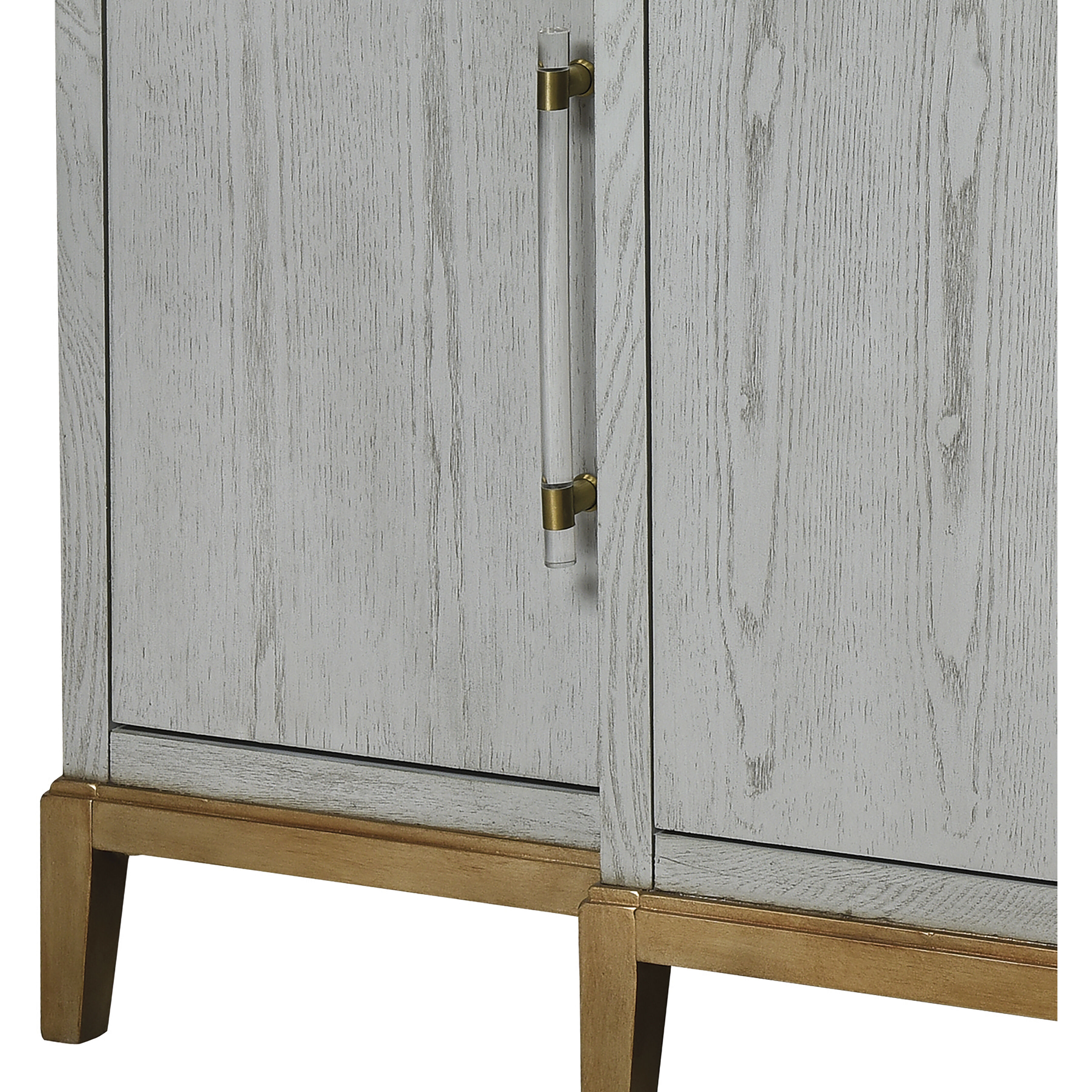 Geneva 68 inch Gray with Gold Media Console