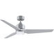 TriAire Custom 1 Light Silver Fan Light
