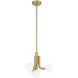 Stockholm LED 16 inch Champagne Gold Convertible Pendant Ceiling Light