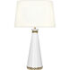 Robert Abbey Pearl 29.38 inch 150 watt Lily Table Lamp Portable Light in Modern Brass, Fondine LY44X - Open Box