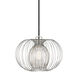 Jasmine 1 Light 12 inch Polished Nickel Pendant Ceiling Light