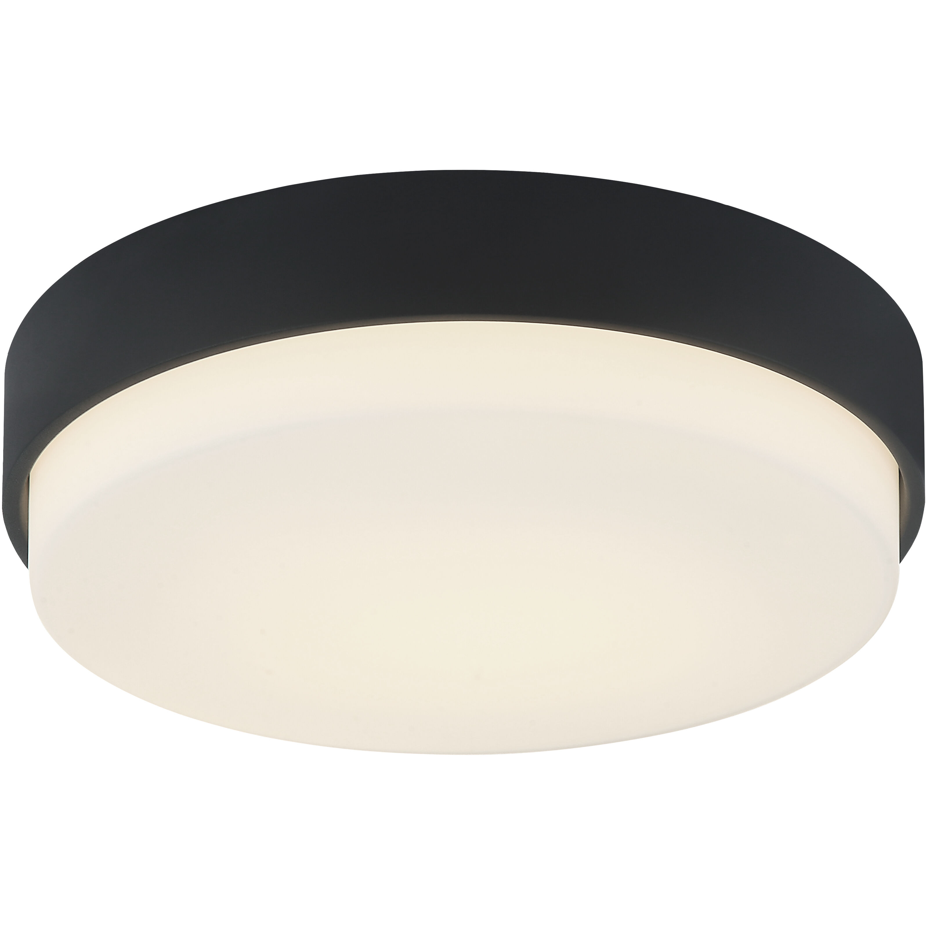 Quintz LED 14.5 inch Matte Black Flush Mount Ceiling Light