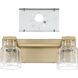 Dryden 2 Light 15 inch Champagne Gold Vanity Light Wall Light