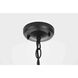 Veda 1 Light 5.5 inch Black Outdoor Pendant
