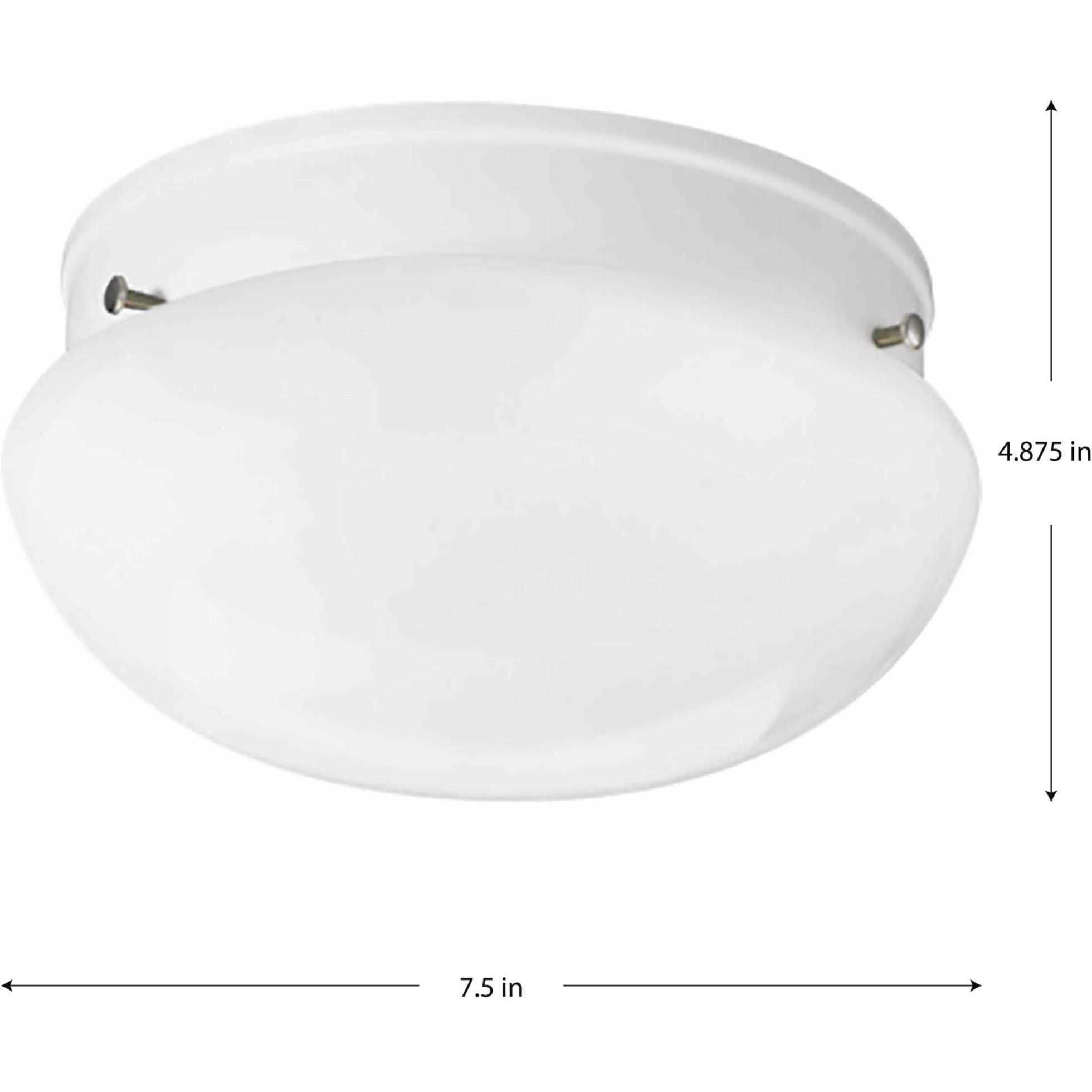 Fitter LED 7.5 inch White Flush Mount Ceiling Light in LED Lamping, Progress LED
