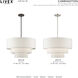 Carrington 4 Light 23 inch Brushed Nickel Pendant Chandelier Ceiling Light