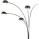 Mushroom 85 inch 4 watt Black Nickel Arc Floor Lamp Portable Light