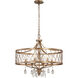 West Liberty 6 Light 24 inch Olympus Gold Chandelier Ceiling Light