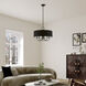 Birchwood 5 Light 23 inch Black Pendant Chandelier Ceiling Light