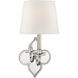 Alexa Hampton Lana2 1 Light 6.5 inch Polished Nickel Single Sconce Wall Light in Linen
