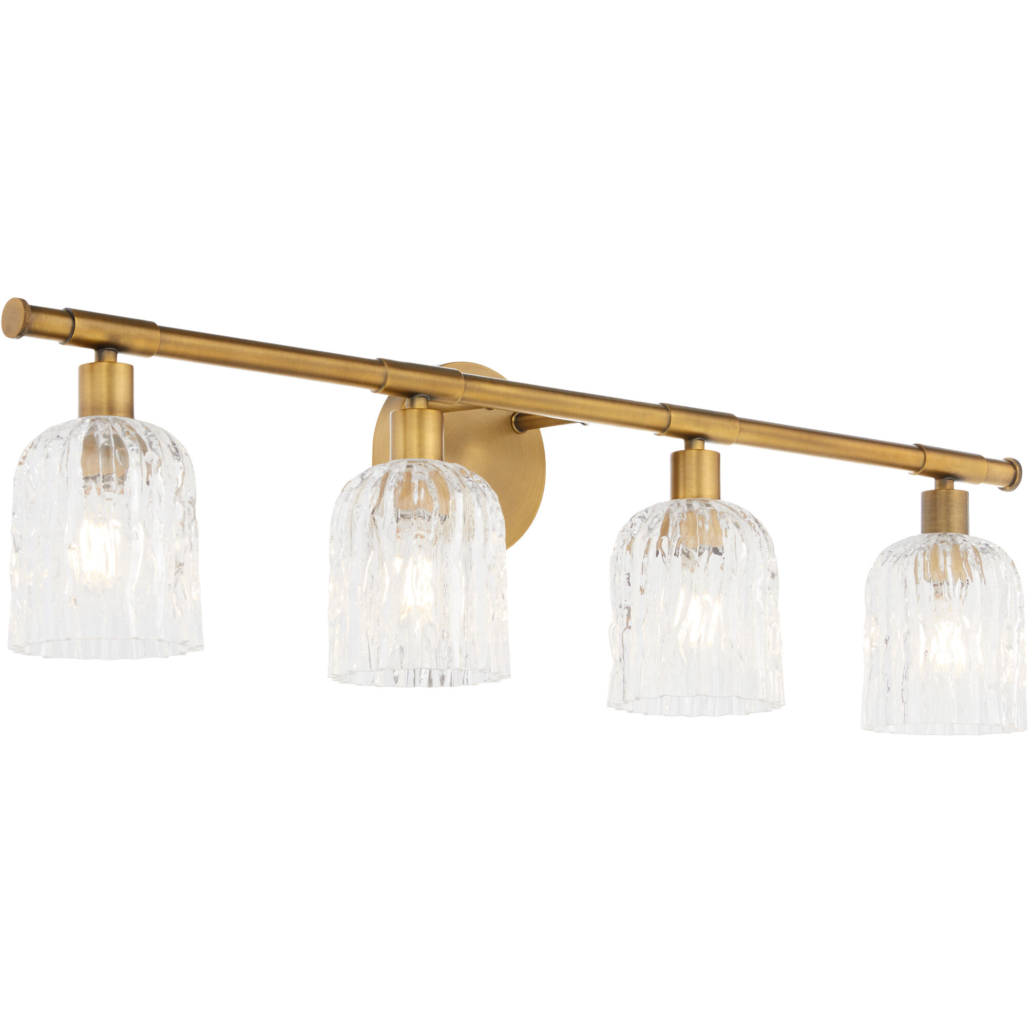 Meriam 4 Light 32.25 inch Brushed Brass Vanity Light Wall Light