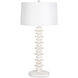 Fishbone 34.75 inch 150 watt White Buffet Lamp Portable Light