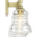 Gregory Bath Vanity Light Wall Light in Aged Brass
