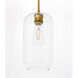 Collier 1 Light 6.1 inch Brass Pendant Ceiling Light