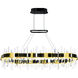 Aya LED 43 inch Pearl Black Island/Pool Table Light Ceiling Light