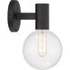 Wright 1 Light 5.75 inch Matte Black Wall Sconce Wall Light