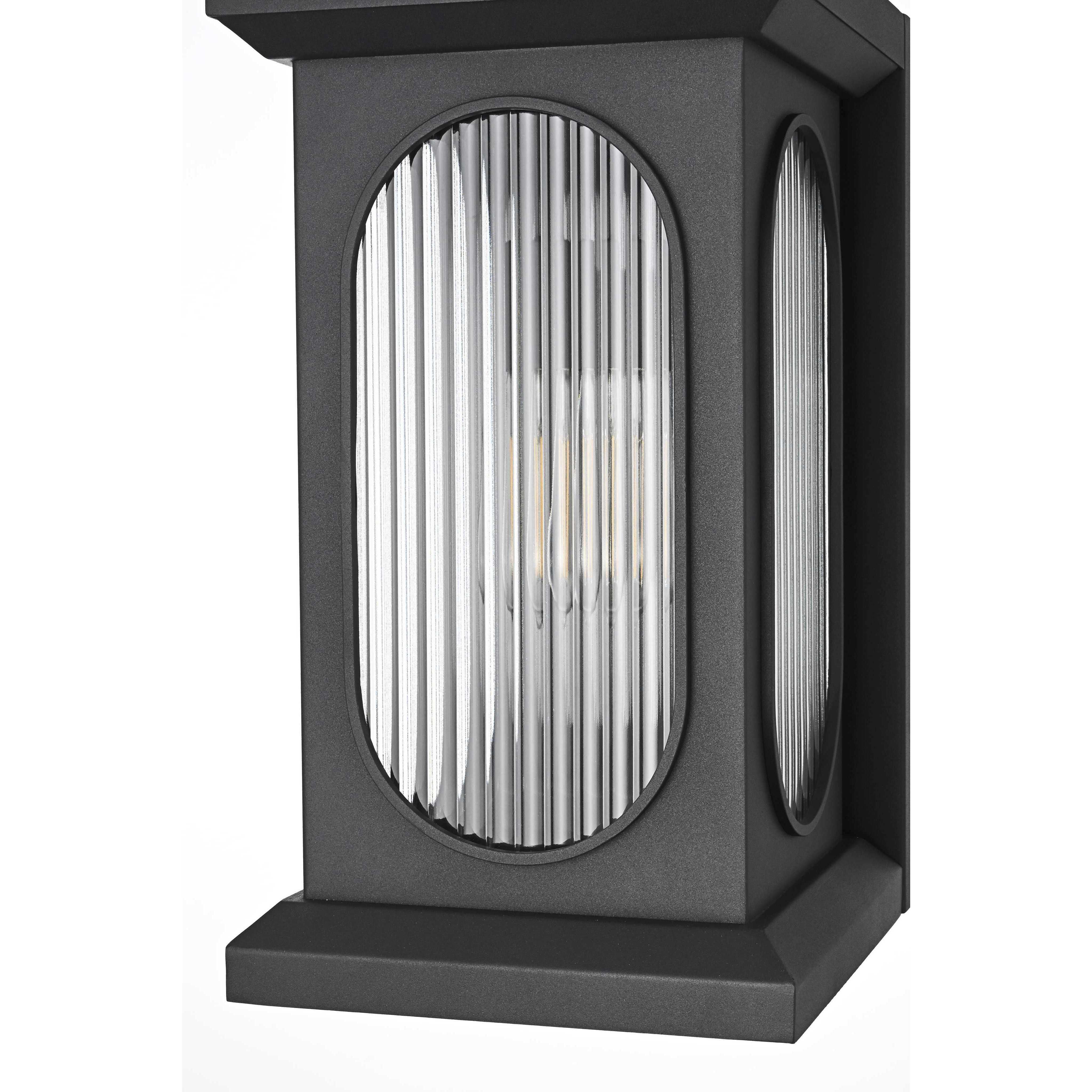 Sevyn 1 Light 17 inch Black Outdoor Wall Sconce