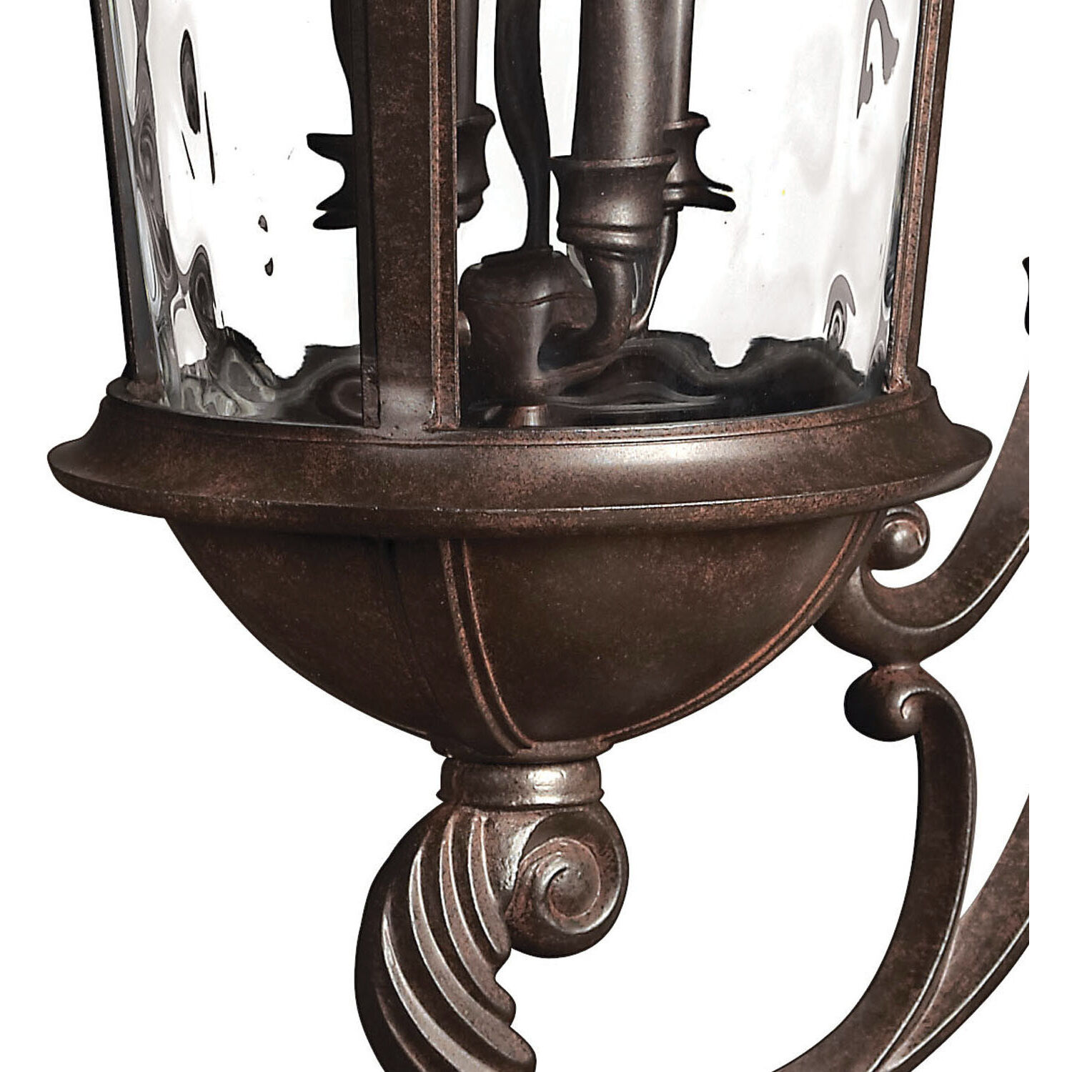 Estate Series Windsor Outdoor Wall Mount Lantern in River Rock, Large