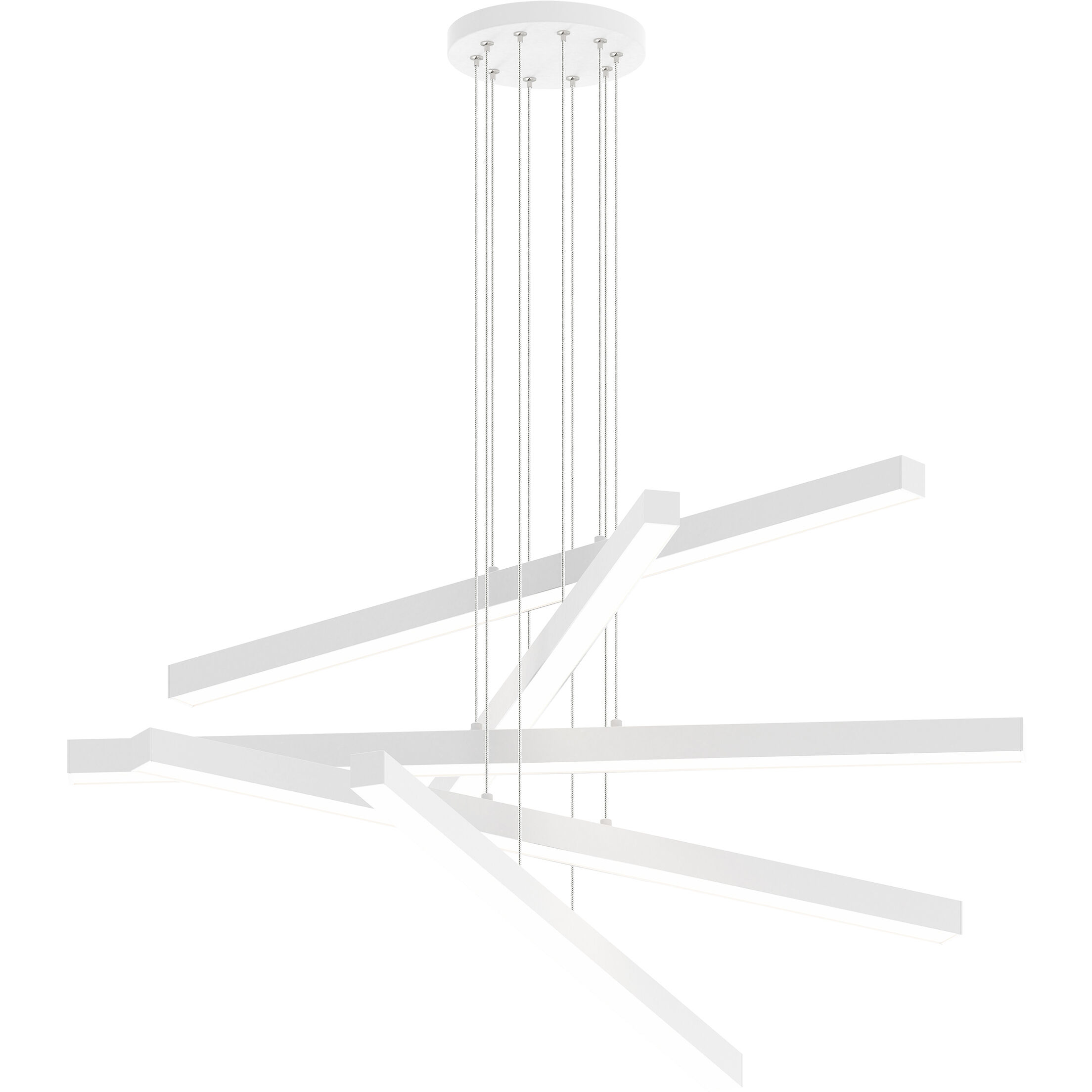 Presley LED 40.38 inch Matte White Chandelier Ceiling Light