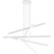 Presley LED 40.38 inch Matte White Chandelier Ceiling Light
