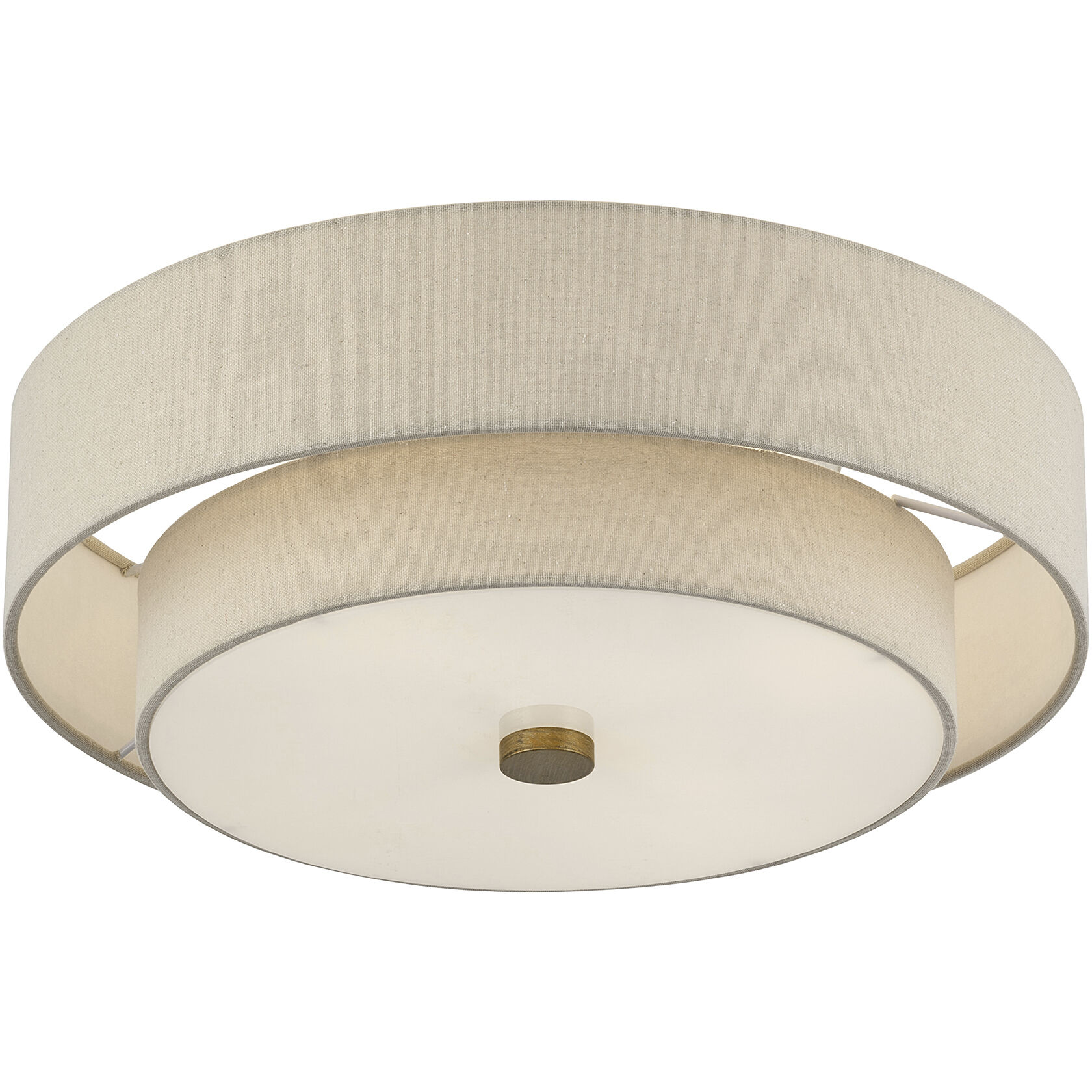 Bellingham 4 Light 18 inch Antique Gold Leaf Semi Flush Mount Ceiling Light, Large