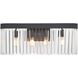 Emory Bath Vanity Light Wall Light in Black Forged