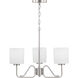 Tobin 3 Light 22.38 inch Brushed Nickel Chandelier Ceiling Light